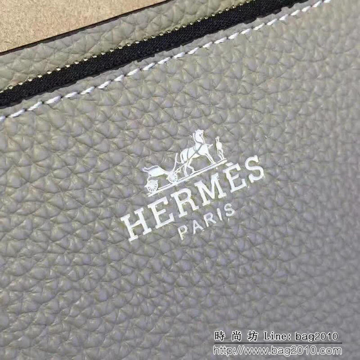 HERMES愛馬仕 經典爆款 男士牛皮手包 802-1 JD1322